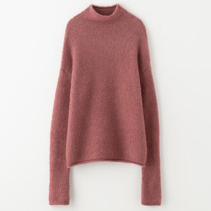 Sinuofude Damen Wollmischung Rollkragenpullover