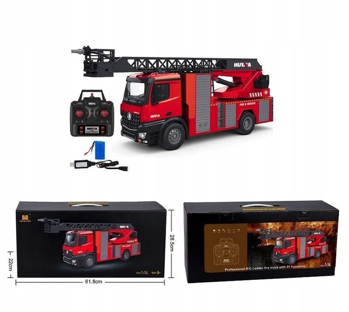 Huina 1362 Fire Truck Remote Controlled Toy With Cannon