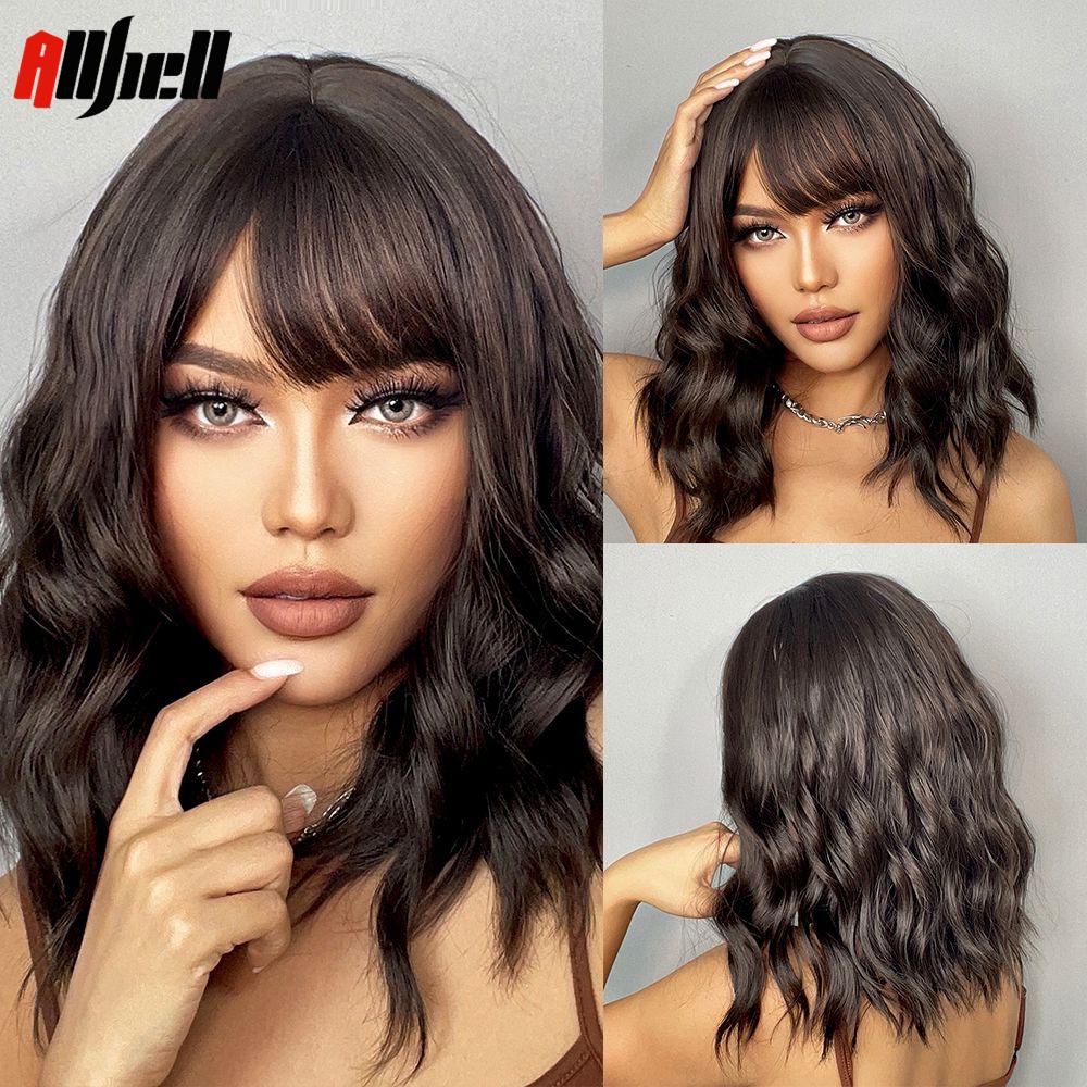 

ALAN EATON Короткий кудрявый волнистый платиновый блонд синтетический парик белый парик с челкой для женщин косплей вечеринка Хэллоуин термостойкий