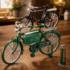 DIY Retro Fahrradmodell Ornament Für Kinder, 1:10 Simulations-Mini-Fahrradmodell-Bausatz, Fingerfahrrad-Modellspielzeug für Schreibtischdekoration