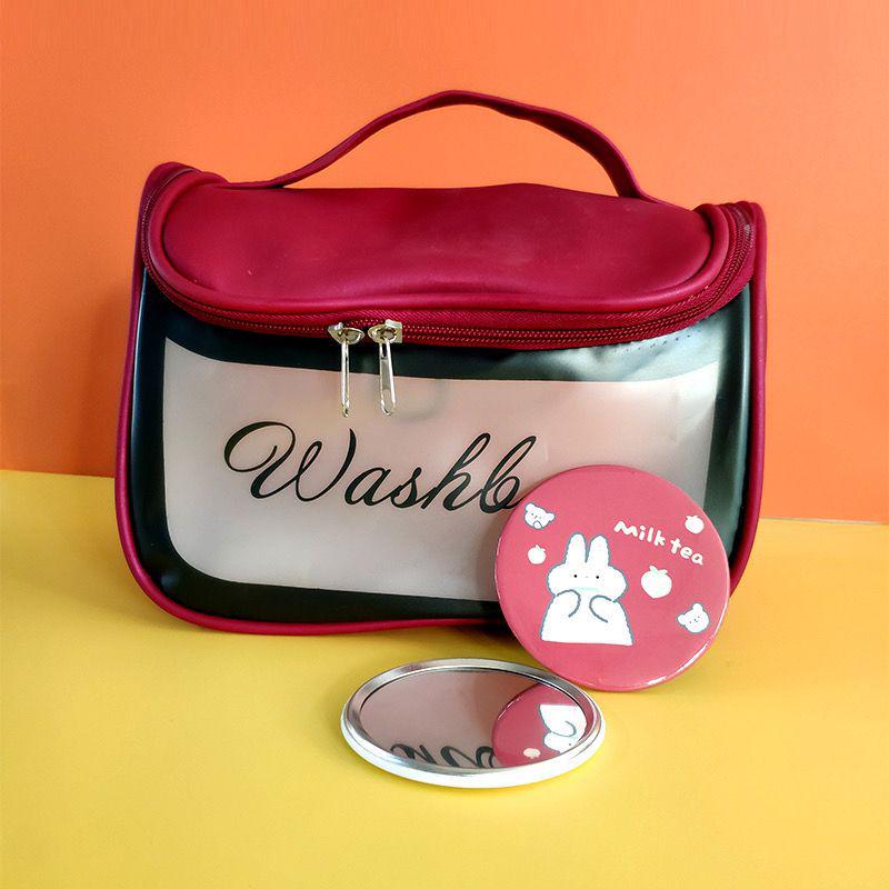 Women's Large Capacity Waterproof Cosmetic & Toiletry Bag - Portable, Lightweight, and Travel-Friendly