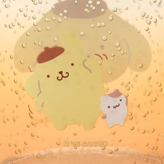 Sanrio Clear Tumbler Pompompurin AS Resin Tableware Cup Capacity Approximately 300ml 176079