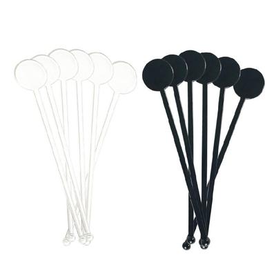 100 Stück Klare Plastik Cocktail Rührstäbchen Runde Spitze Stick für Kaffee und Getränke