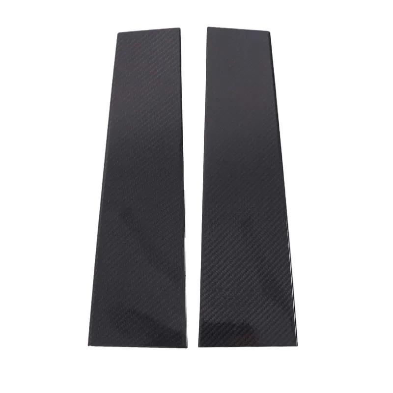 

Real Carbon Fiber For Fiat 500 2008-2026 Car Window Center Pillar Trim Panel Decorative Sticker Car Exterior Accessories