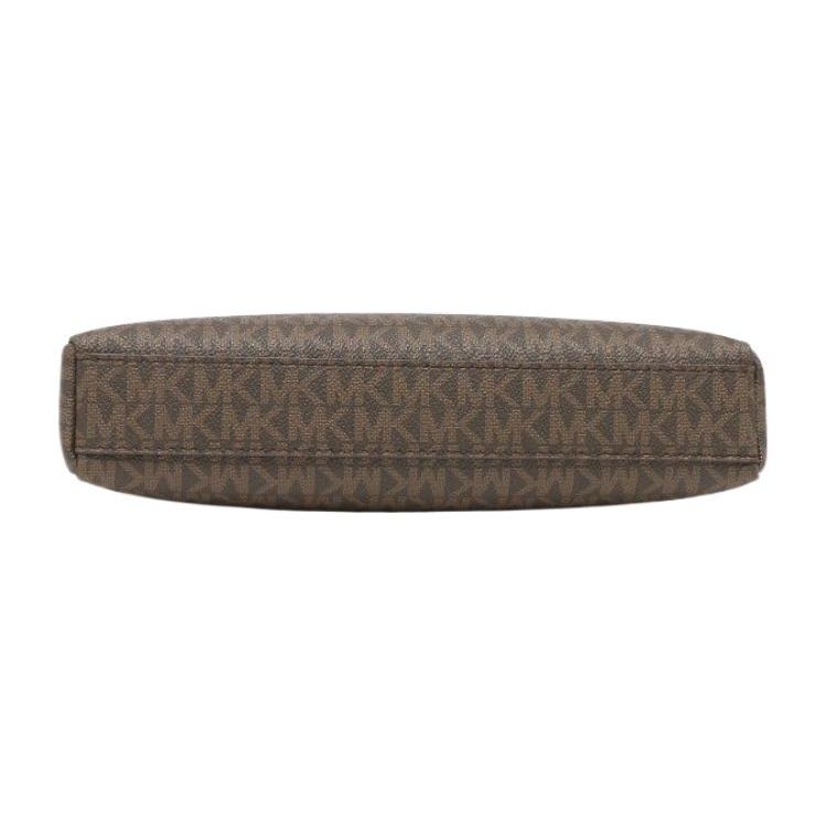 Michael Kors Borsa a tracolla Mk Trisha Series tela con stampa monogramma classico media da donna Marrone scuro 35H1G9TC8B-BROWN