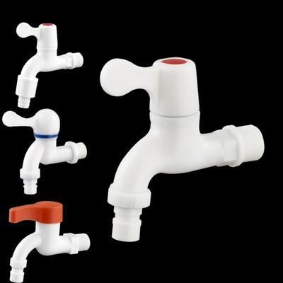 Bahçe Balkon Su Musluğu 1/2 "Erkek Konu Duvara Montaj Çamaşır Makinesi Musluk Plastik Su Hortumu Hızlı Bağlantı