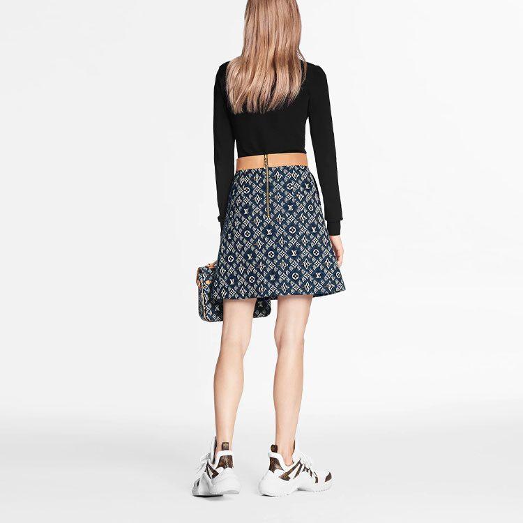 Louis Vuitton Casual Short Skirts Women's Blue 1A8MI7