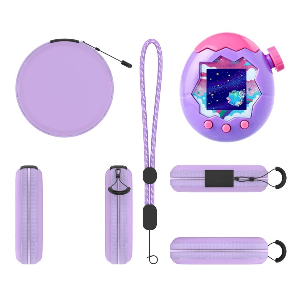 Portable Storage Protector Cover with Lanyard & Carabiner Protective Case Travel Case Accessories for Tamagotchi Paradise