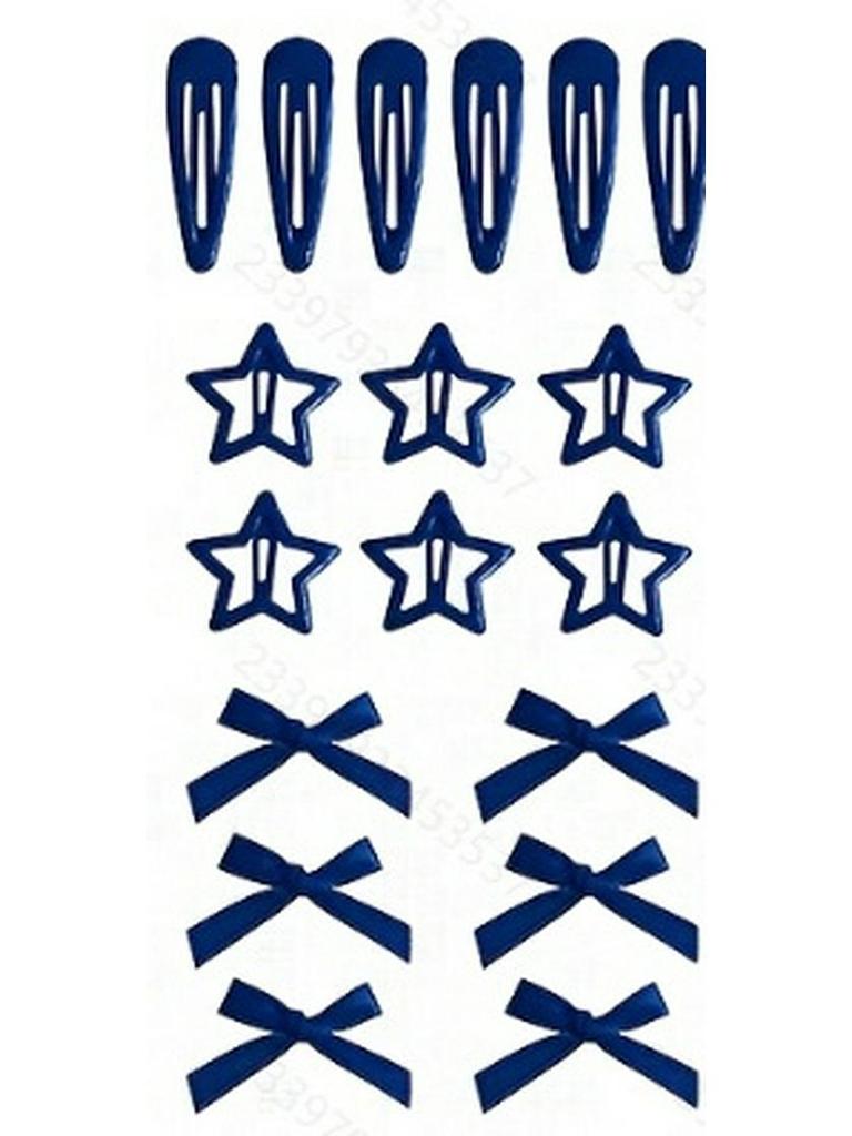 Ballet Style Ribbon Bow Duckbill Hair Clip Set – Sweet Christmas Braiding Accessories