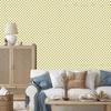Checkerboard Wallpaper Cream, White and Yellow for Living Room and Bedroom 50x1000