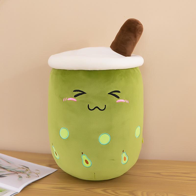 Large Cute Milk Tea Plush Pillow - Pearl Tea Cup Doll