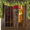 Holiday Decor Droplet Shaped Wreath Versatile Decor Unique Shape Design Plastic Material 45cm Size Unique Droplet Shape Wreath