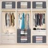 1Pc Portable Large Capacity Quilt Storage Bags Quilted Clothes Organizer with Visual Window, Perfect Home Finishing Storage Bag