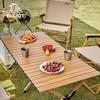 Portable Aluminum Roll-Up Camping Table