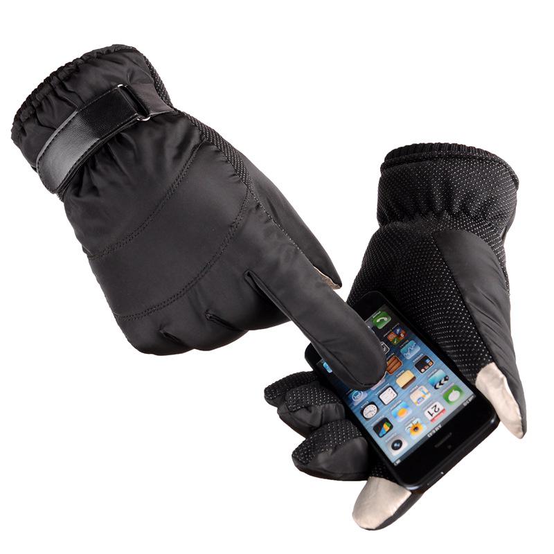 Autumn and Winter Men's Touch Screen Gloves Warm Cycling Outdoor Non-slip Skiing Rain Gloves Foreign Trade Wholesale