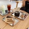 Fruit Meat Cake Dessert Plate 304 Stainless Steel Spitting Bone Dish New Storage Shallow Tray