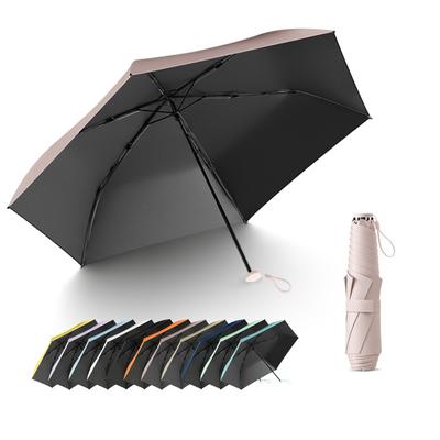 Folding Parasol for Compact Carbon Fiber Folding 130g Slim 6 UV Sunburn Heatstroke Heat Suitable for Sunny and Rainy for Use Travel, Umbrella,