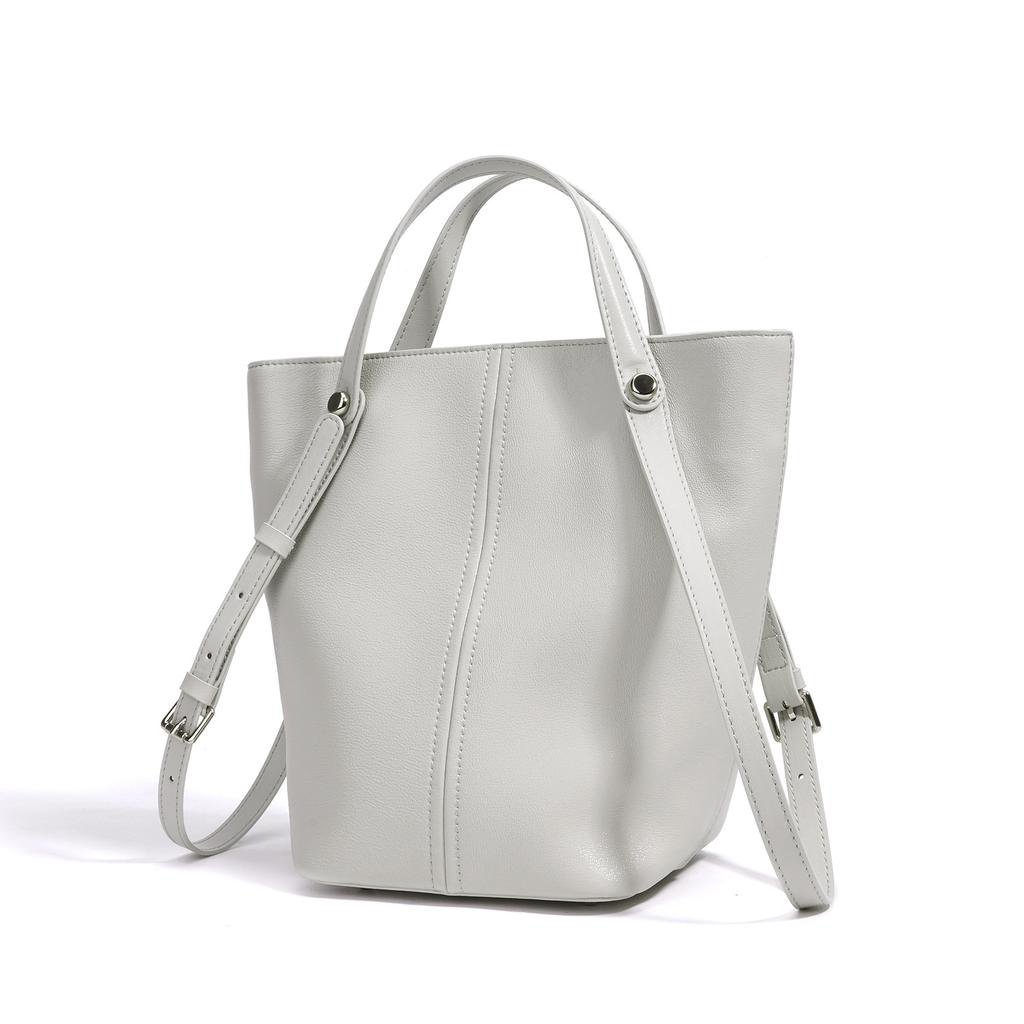 Frühlings- und Sommer-Schultertasche High-End Leichter Luxus Dunkle Ein-Schulter-Eimertasche Patchwork-Tasche Damen Einfach