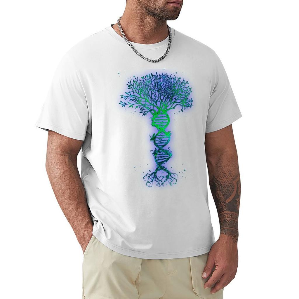 DNA tree TShirt Plus Size Loose Short Sleeve Top