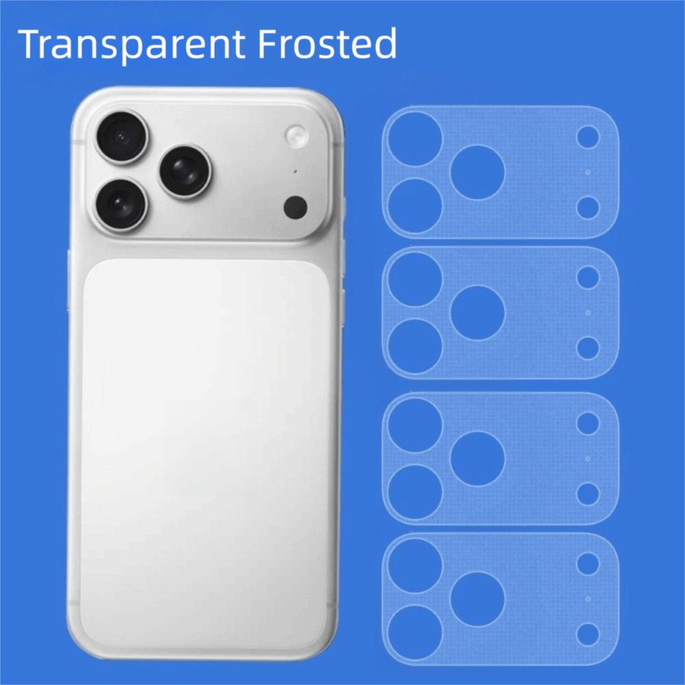 4PCS Matte Frosted Lens Protector Back Camera Protective Film for iP 17 Pro Max 17Pro Mobile Phone