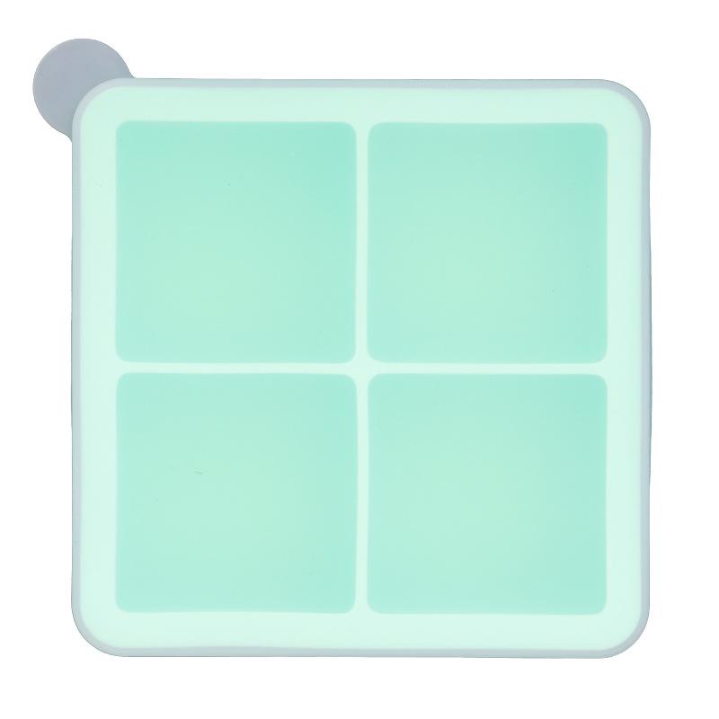 Stampo in Silicone a 6 Scomparti per Cubetti di Ghiaccio e Pappe per Bambini - Stampo di Grande Capacità per Uso Domestico