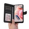 For Xiaomi Redmi Note 12 4G Calf Texture Leather Phone Case Stand Wallet Phone Cover with Strap