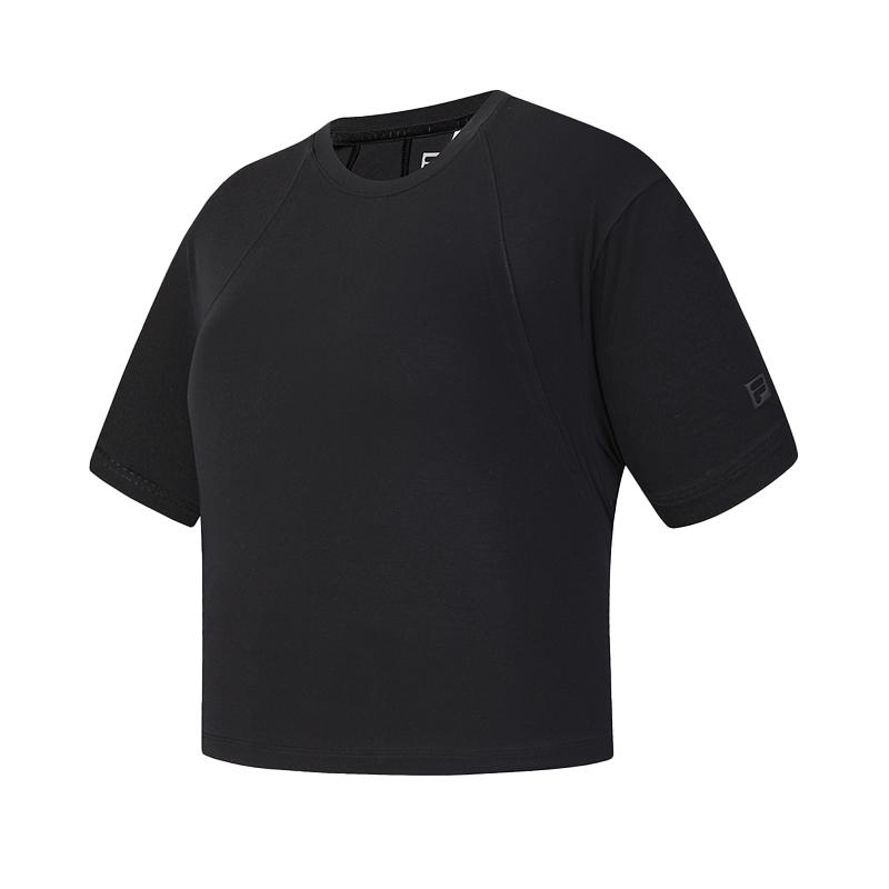 

FILA Fitness Minimalist Personality Trendy Sports Training Versatile Comfortable Breathable Short Sleeve T-Shirt Women tops Deep-Black A11W621121FBK S
