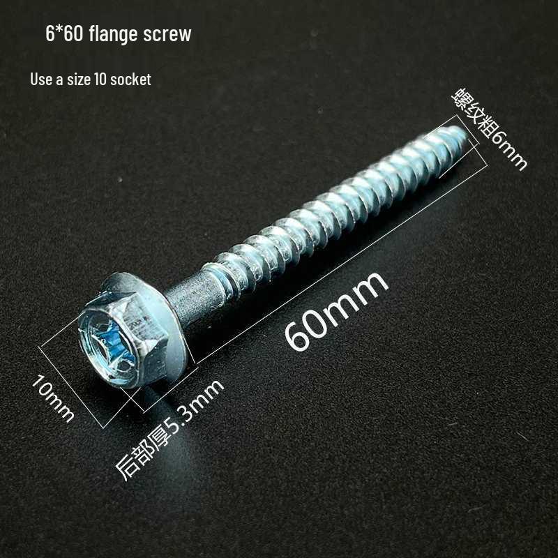 Hex Flange Phillips Self-Tapping Screw with Washer for Wood and Cabinet Installation