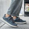 Moda Gri Erkek Spor Ayakkabıları Rahat Düşük Kesim Bağcıklı Kaykay Ayakkabıları Erkek Nefes Alabilen File Düz Erkek Günlük Spor Ayakkabıları