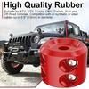 Rubber Winch Stopper For Cable Hook, Rubber Rope Line Saver For ATV UTV SUV Winches, With Allen Wrench (Red)