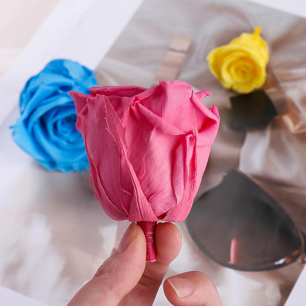 Eternal Flower Gift Box Set 2-6cm Handmade Rose Decorative Flowers, DIY Gift Flower Box