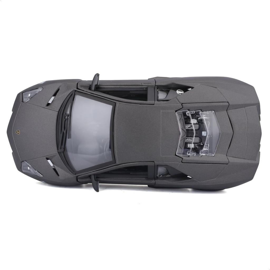 Bburago 1/24 Scale Lamborghini Reventon Matte Gray / Diecast Model Car, Finished Product, 18-21041 GY