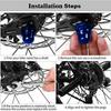 1 Pair Bike Pegs 100x28MM Aluminum Alloy Anti-skid