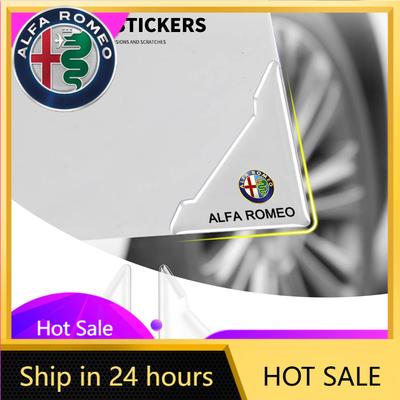 Car Stickers For Alfa Romeo 2Pcs Transparent Car Door Corner Cover Anti-Scratch Protection Sticker For Alfa Romeo Serpent Giulia