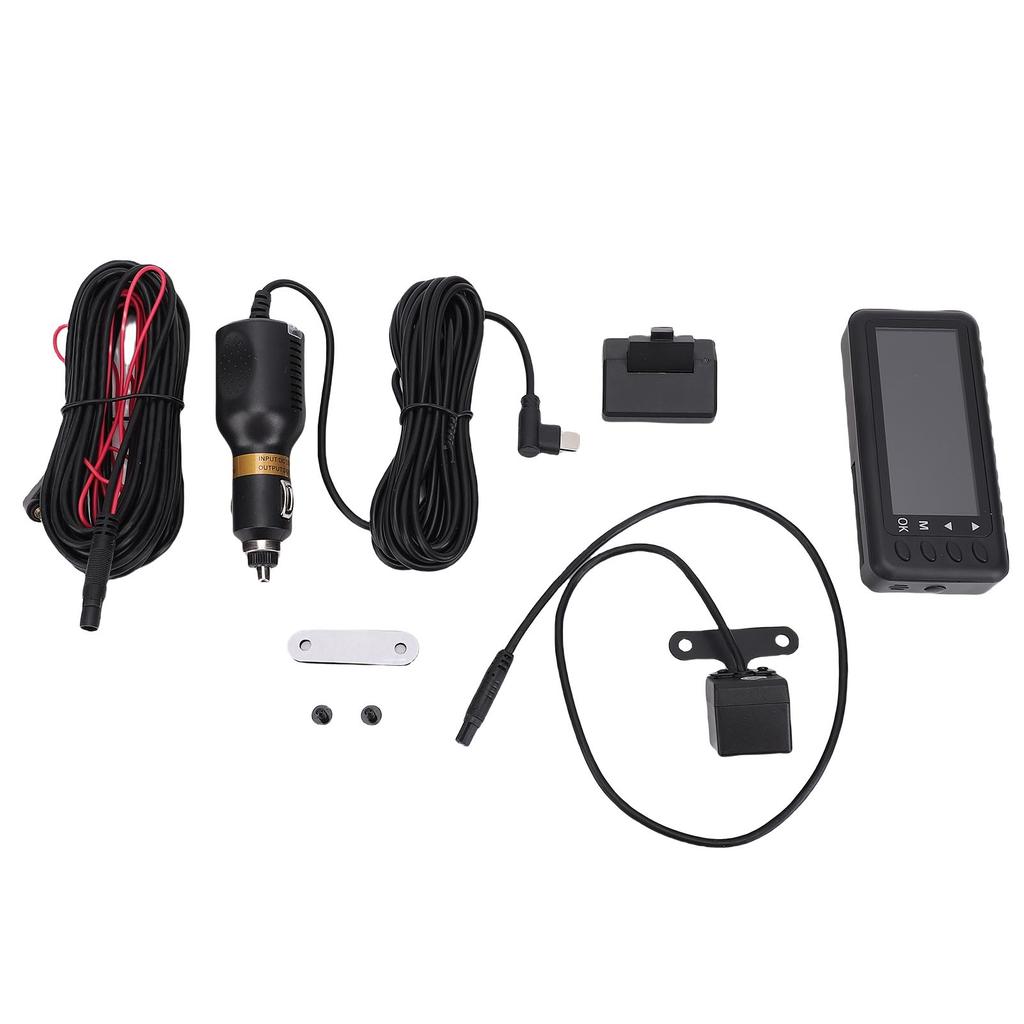 3 Channel Dash Cam 1080P HD Front Rear Inside Driving Recorder with 2.7in HD Screen 170 Degrees  Wide Angle Night Mode