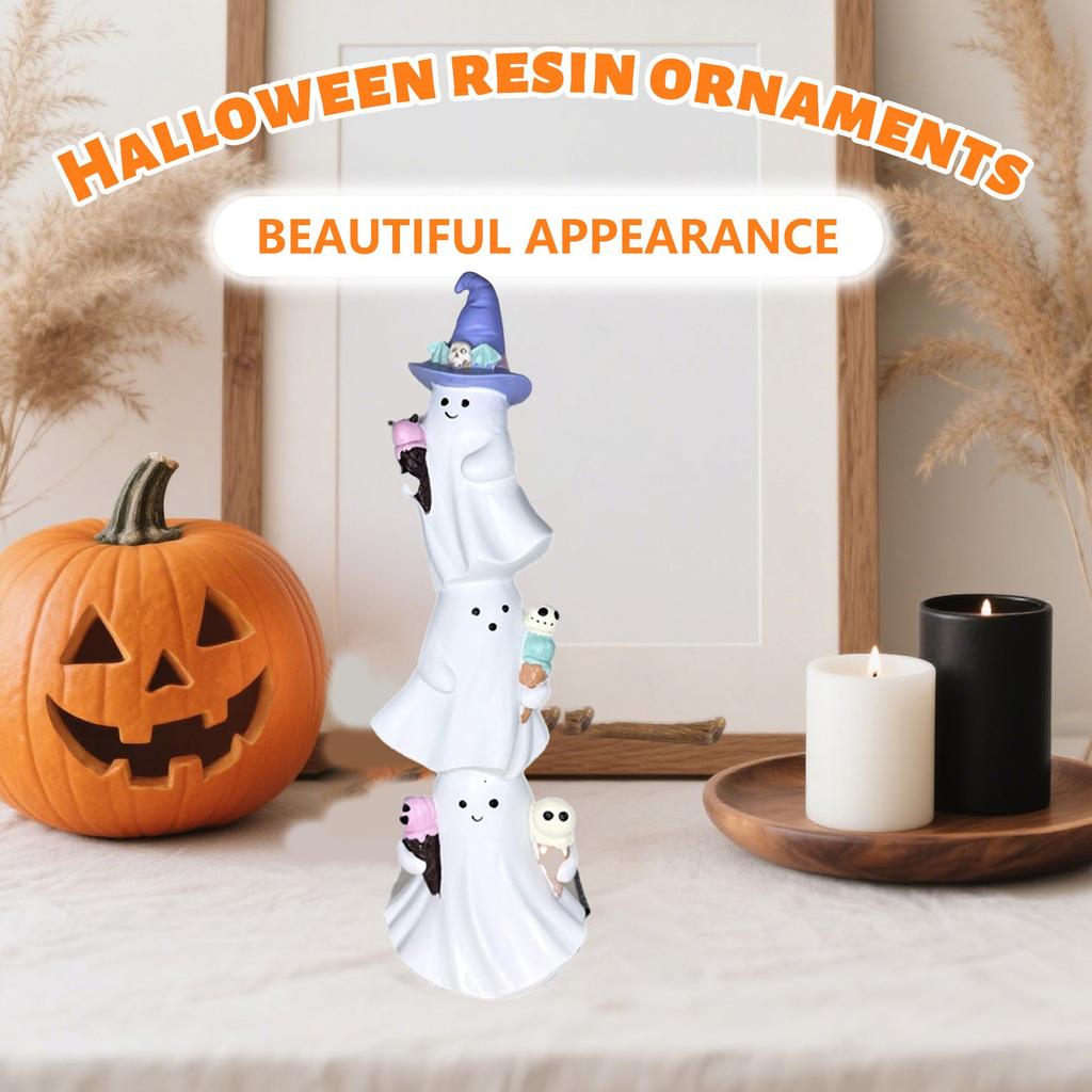 Halloween Three-layer Ghosts Resin Decorative Ornament