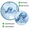 Kreative Blaue Oktopus Blasen Statische Klebefolie für Badezimmer Toilette Wanddekor