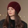 Neue Frauen Winter Hut Mode Schmücken Beanie Hut Warme Winter Kappe Für Weibliche Casual Streetwear Gestrickte Hut