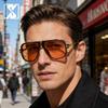 Retro Sunglasses Vintage Oversized Pilot Sunglasses Classic Fashion Mirror Eyewear Unisex [SHEEN KELLY] Men's Women's