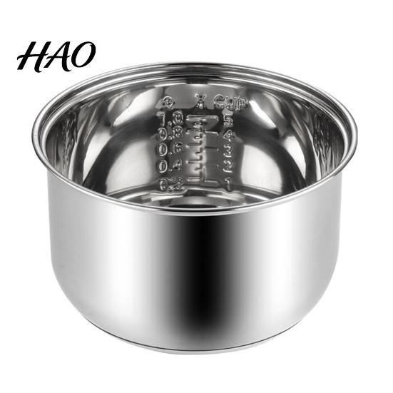 Stainless Steel Pot Interior Accessories Rice Cooker Inner Replacement High Volume for Versatile Liner Steaming Stewing Slow Simmering Dishwasher Safe