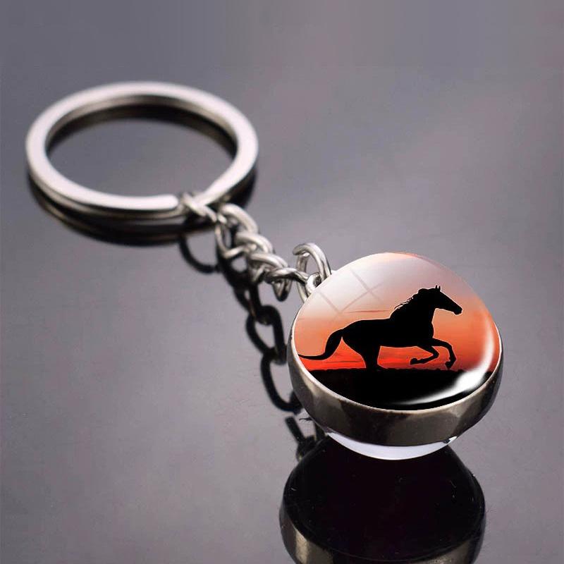 

Светящийся в темноте кулон-лошадь, светящиеся вещи с лошадьми, светящиеся лошади, кулон со стеклянным шаром, подарки для безумных любителей лошадей P