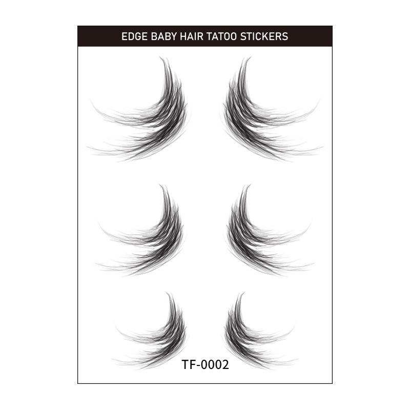 Bangs Sticker Eyebrow Sticker Hair Sticker Hairline Wig Tattoo Sticker Hair Edge Tattoo