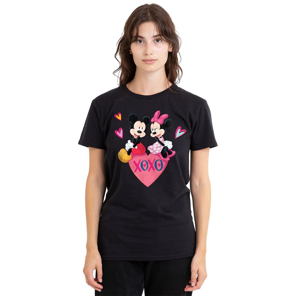 Mickey mouse Унисекс футболка для взрослых Xoxo Минни Маус на День святого Валентина