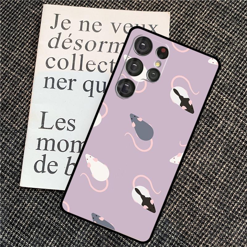 Mouse Rat For Samsung Galaxy S24 S23 Ultra S22 S20 S21 FE S8 S9 S10 Note 10 Plus 20 Ultra Phone Case