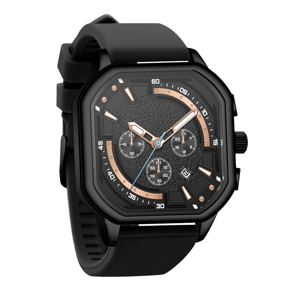 Lower Price Men's Quartz Watch 2026 High Quality Man Watch Customized Personalized Logo Rubber Band Slim Wrist Watches for Men
