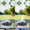 Solar Water Fountain 1w Mini Portable Floating Fountain Pump with 10 Nozzles for Garden Backyard