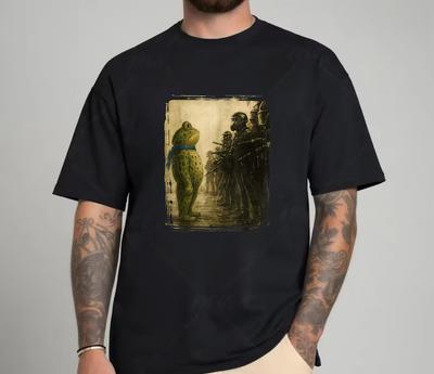 Portland Frog Shirt  Funny City Art Portland Frog Protest Tee Thought-Provok<wbr/>ing Unisex T-Shirt