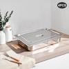 4-Pack 201 Stainless Steel Steam Table Pans with Lids, 2.38 Gal Food Pans 21 Inch Hotel Pan for Catering, Buffet, Restaurant & Home Kitchen