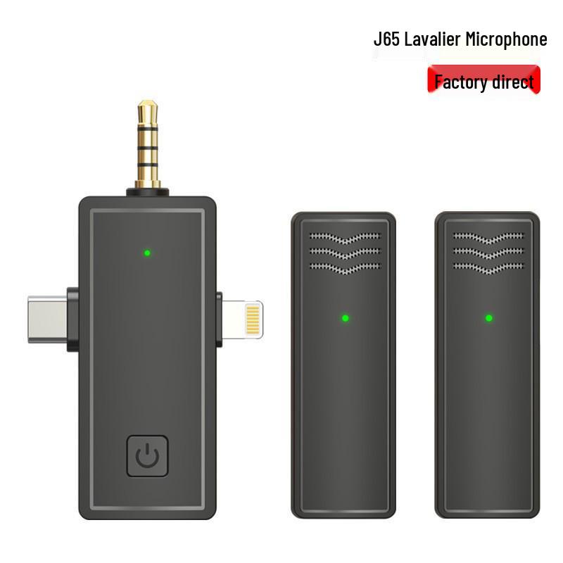 New J81 Lavalier Microphone: Smart Noise Reduction, Wireless J82 Three-in-One Mic