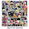 50 Japanese Anime Stickers: Mob Psycho 100 Shigeo Kageyama for Journal Decoration - Waterproof 2D Anime Merchandise.